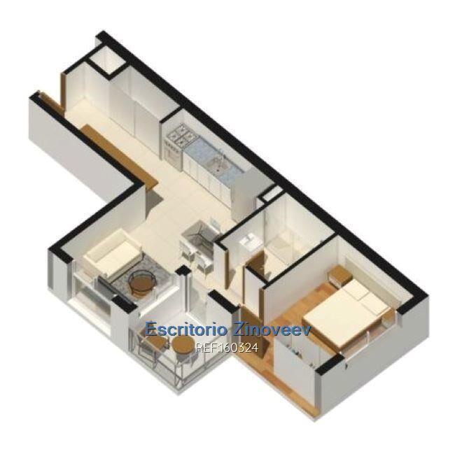 APARTAMENTO DE 1 DORMITORIO CON PATIO A ESTRENAR