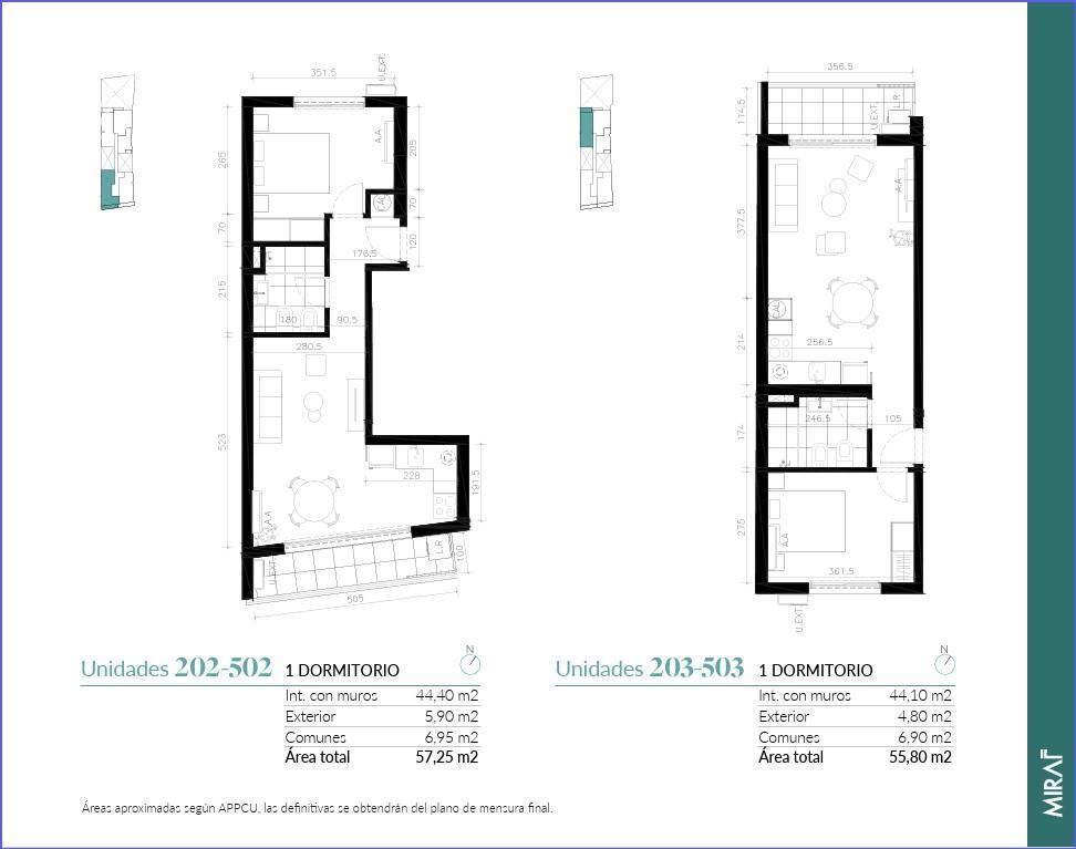 Apartamento de un dormitorio en venta en Cordón - 403