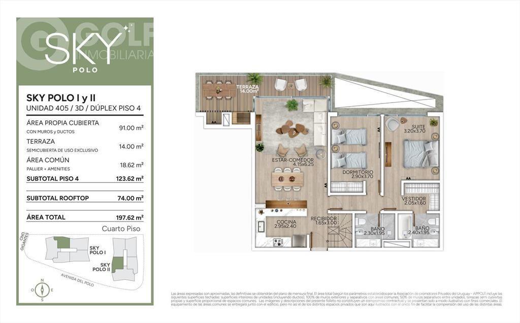 Venta de apartamento en SKY POLO Camino Carrasco