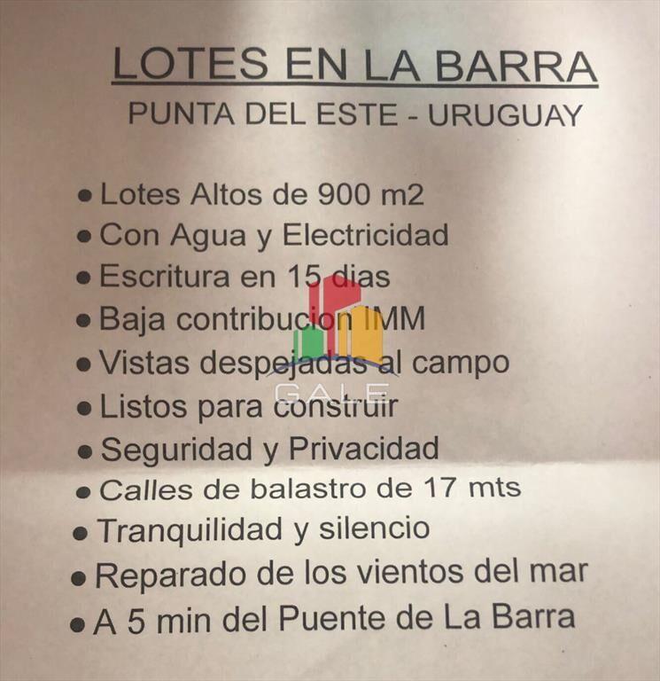 Terrenos altos en La Barra