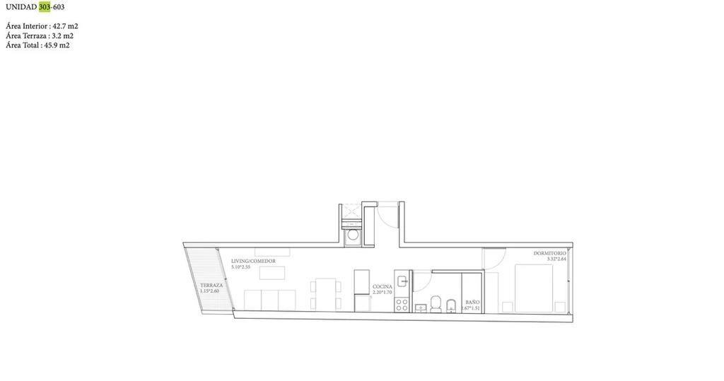 Venta de apartamento de 1 dormitorio al Frente en Epic Campu