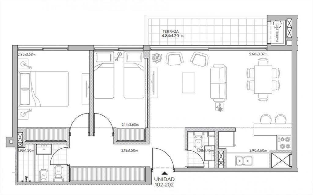 Apartamento en venta | Carrasco, complejo Garden Town