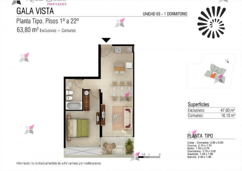 IMPECABLE 1 DORMITORIO, ALQUILER, CONSULTE POR