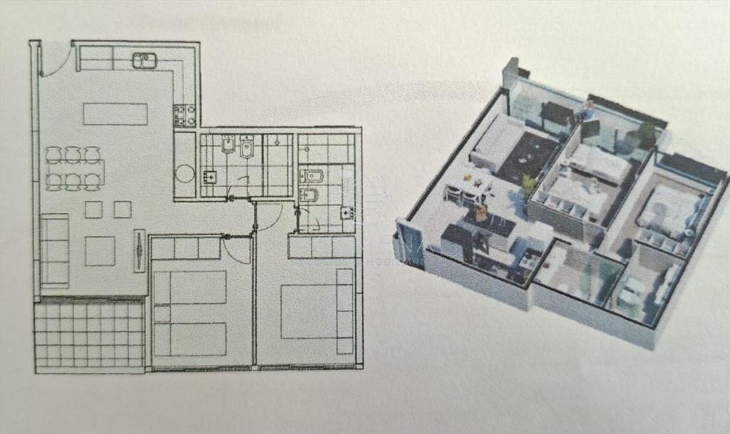 Apartamento a entrenar de 2 dormitorios