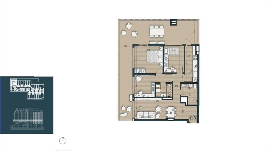 Venta apartamento penthouse de tres dormitorios en Parque R