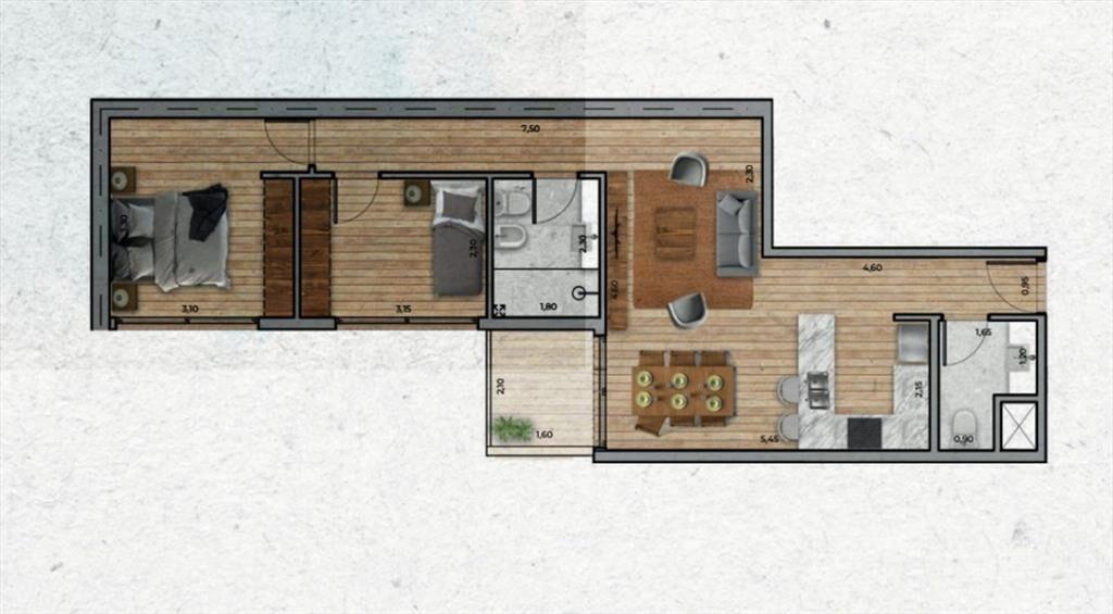 VENTA Apartamento de 2 dormitorios PUNTA CARRETAS