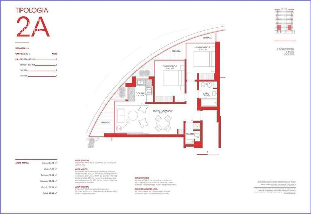 Apartamento de dos dormitorios en alquiler en Parque Roosev