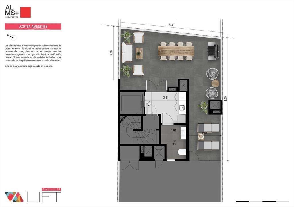 Venta apartamento 1 dormitorio próximo a estrenar en Tres C