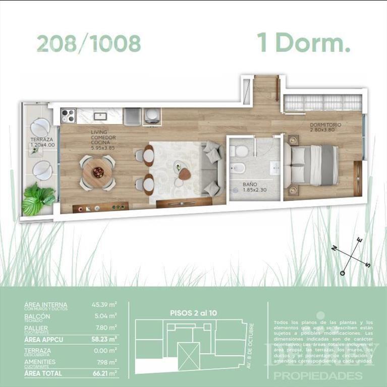 Venta Apartamento - La Blanqueada DELREY PROPIEDADES