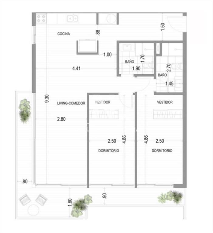 Venta apartamento 2 dormitorios Punta del Este