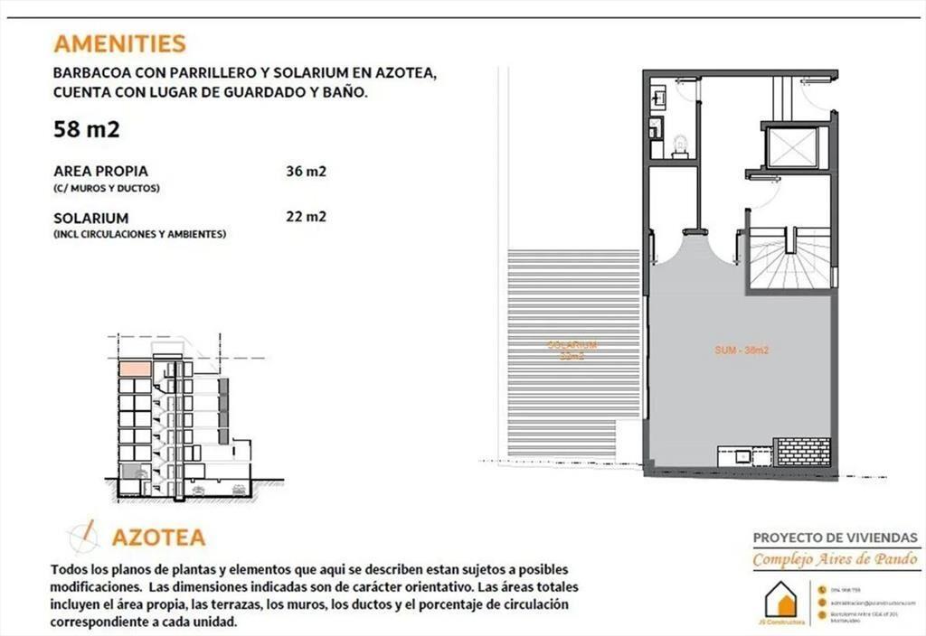 Venta Apartamento de 2 dormitorios Aires de Pando