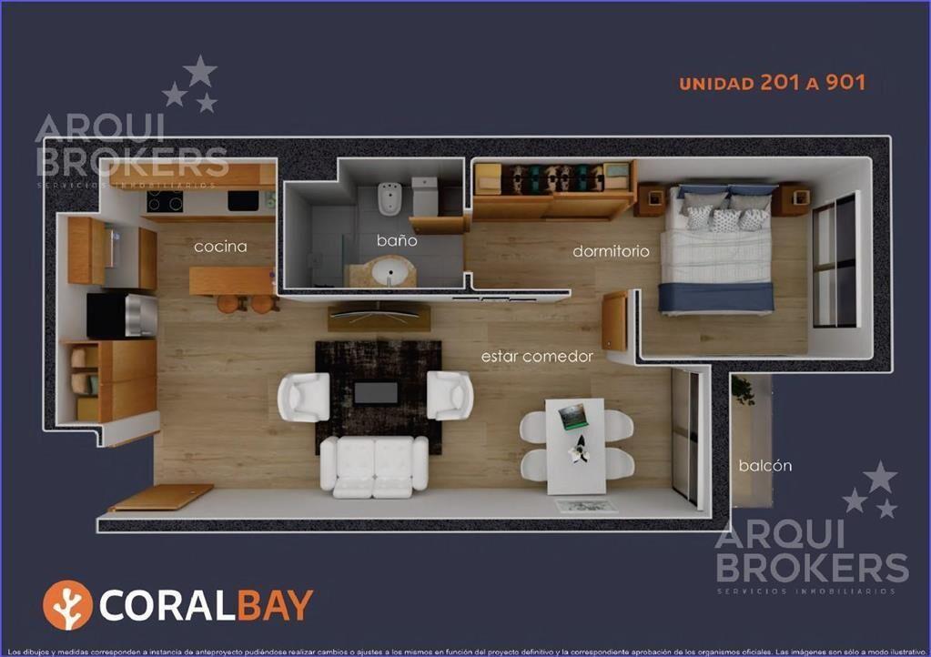 Apartamento de un dormitorio en venta en Parque Batlle - 90
