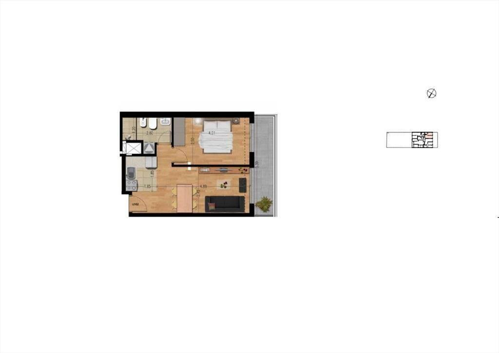Apartamento 1 dormitorio en venta con renta en La Blanquead