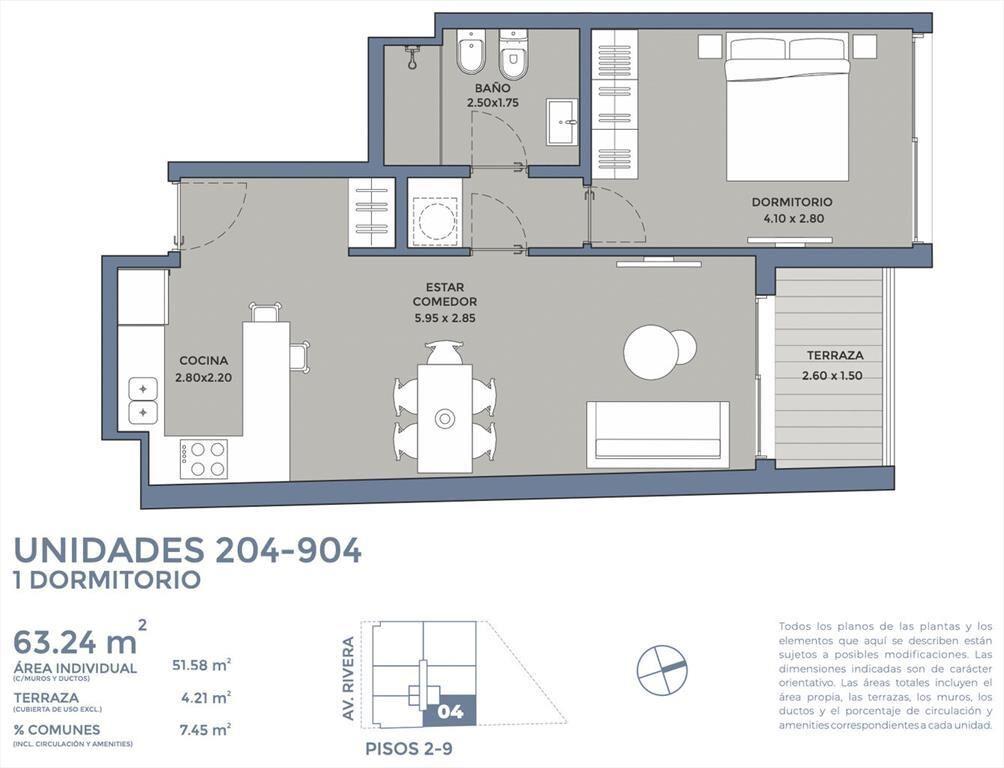 OPORTUNIDAD CON AMENITIES EN RIVERA Y PONCE!!!!