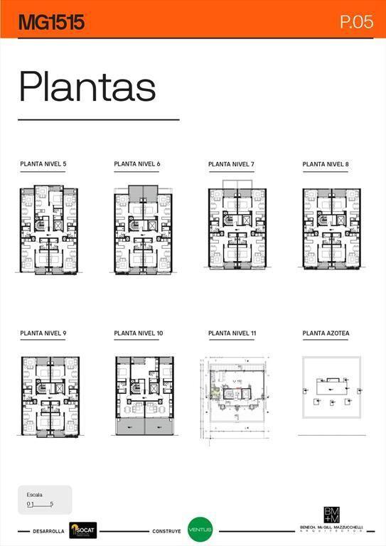 VENTA apto en CONSTRUCCION - 1 Dormitorio