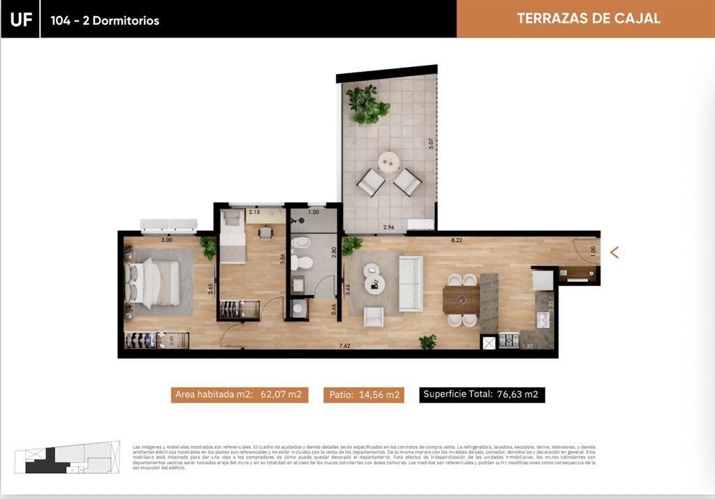 Venta apartamento 2 dormitorios en La Blanqueada