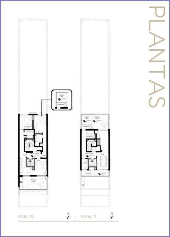 Apartamento monoambiente con patio en venta en Cordón Sur -