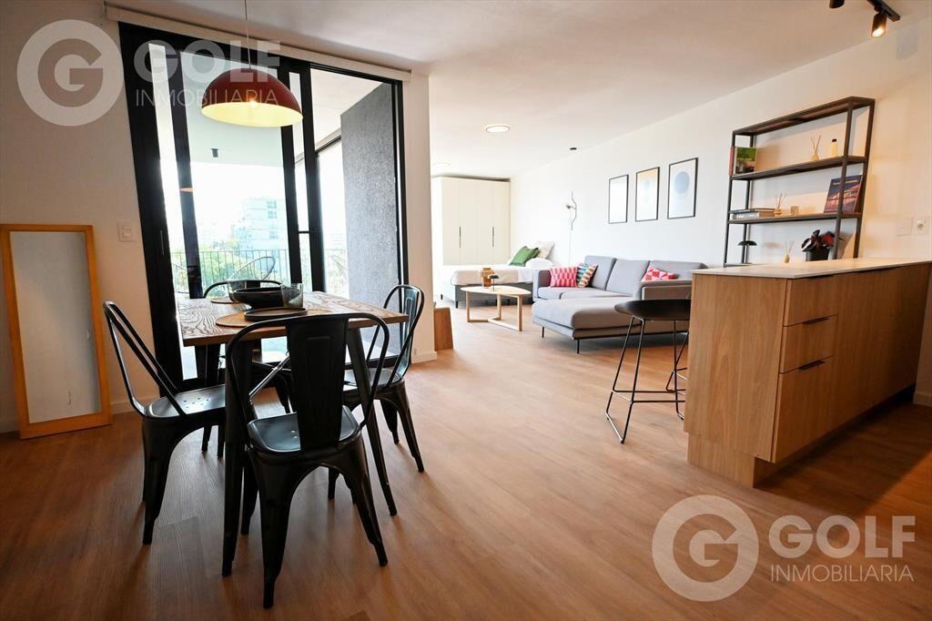Alquiler de Loft con cochera y muebles en Pocitos