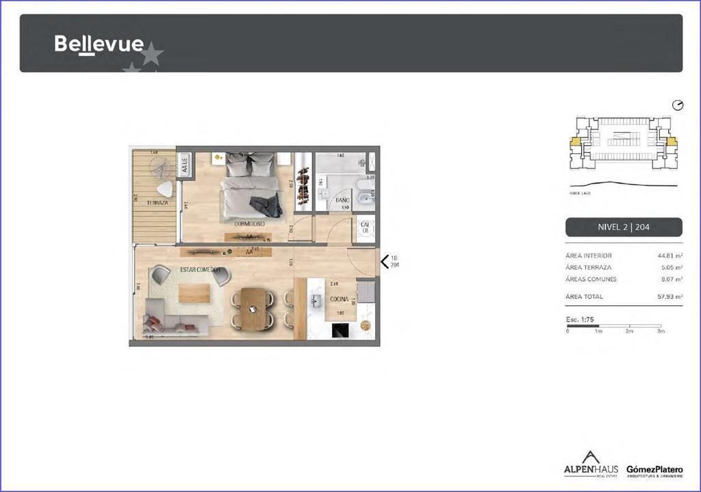 Apartamento  de un dormitorio en venta en Ciudad de la Cost