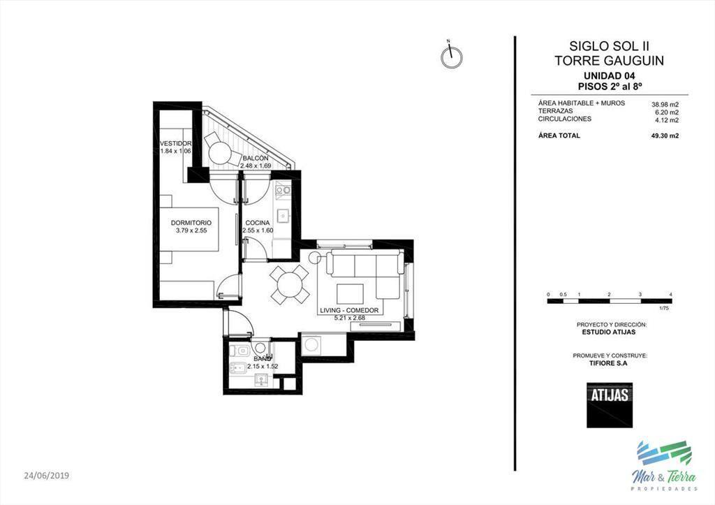 Torre Gauguin - Piso Alto 1 dorm con Vista