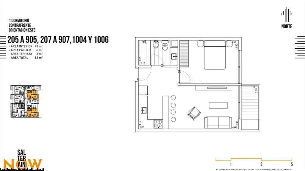 VENTA DE 1 DORMITORIO EN CORDON ESTRENA JUN 2028