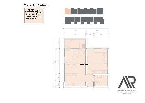 Apartamento en venta en pozo de 1 dormitorio