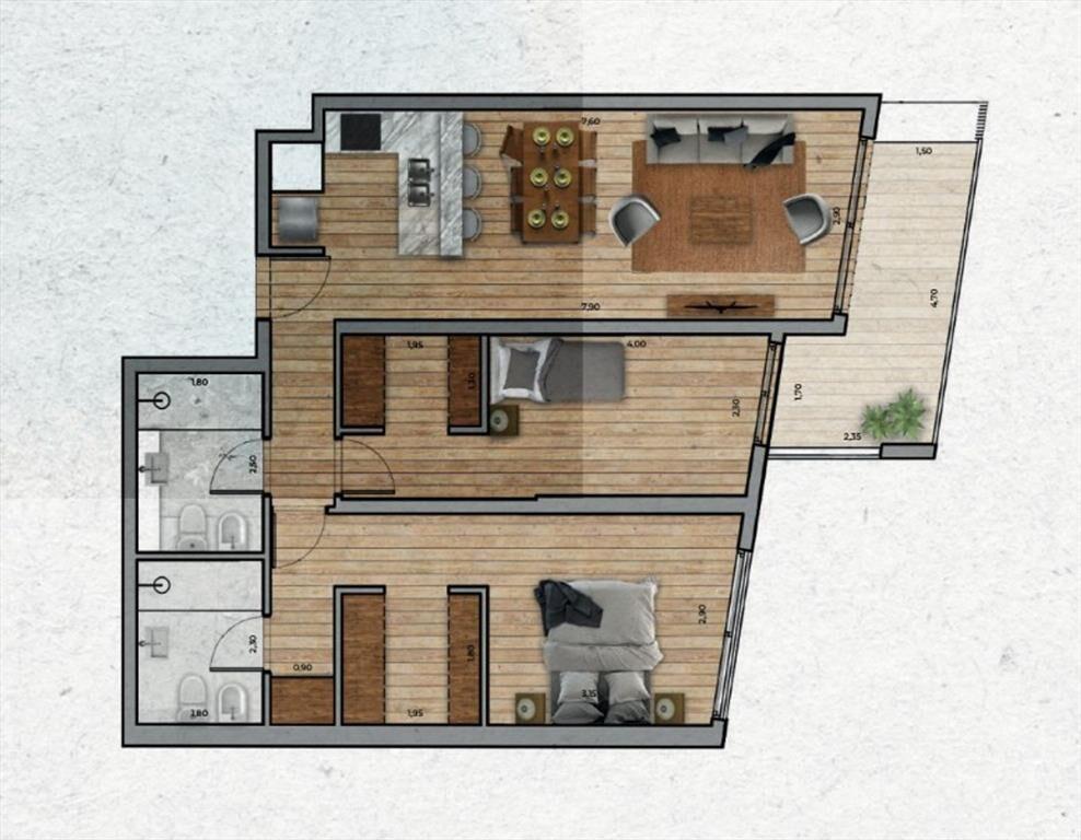 VENTA Apartamento de 2 dormitorios PUNTA CARRETAS