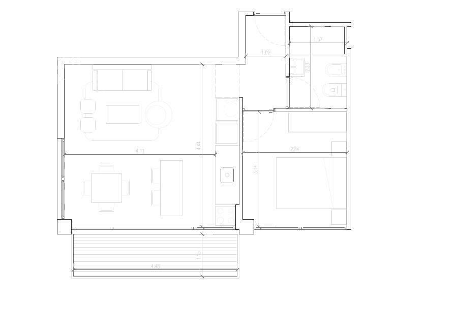 Venta apartamento dos dormitorios en La Blanqueada-708