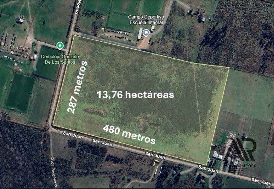 Terreno en venta de 13,76 hectáreas en Colonia Nicolich