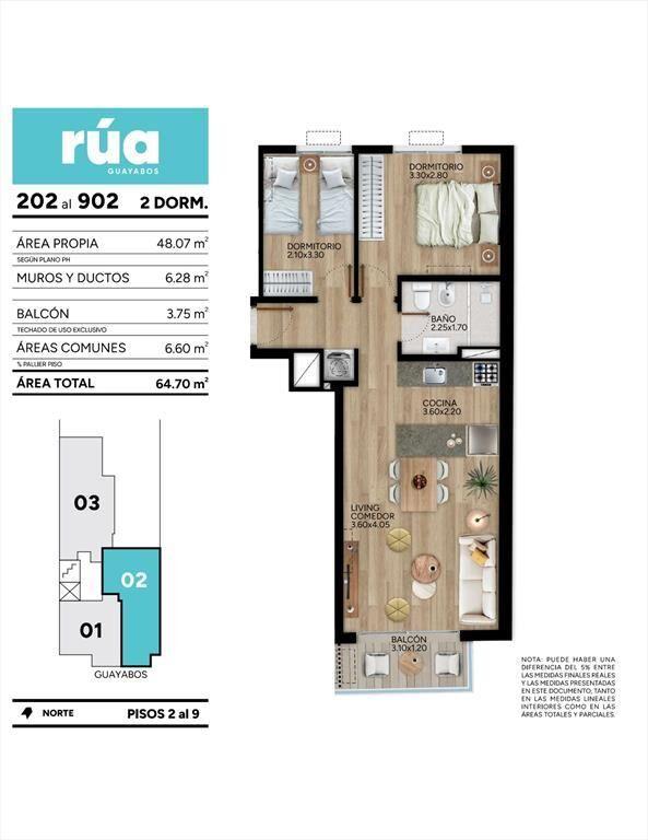 VENTA APTO 2 DORMITORIOS CORDÓN SUR