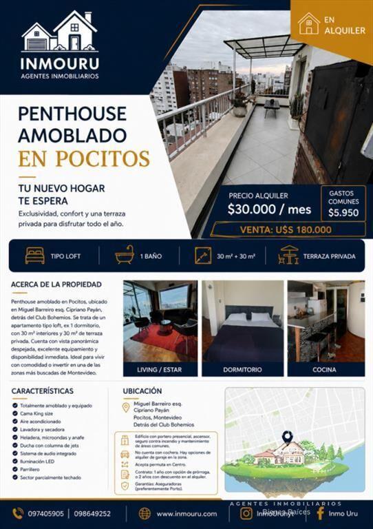 Alquiler Penthouse en Pocitos