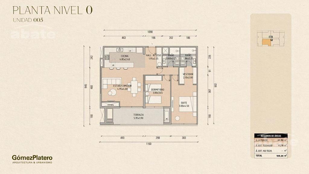 Venta Apartamento en planta baja de 2 dormitorios y 2 baños