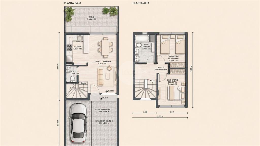 Venta Casa 2 Dormitorios con 2 Cocheras en Malvín