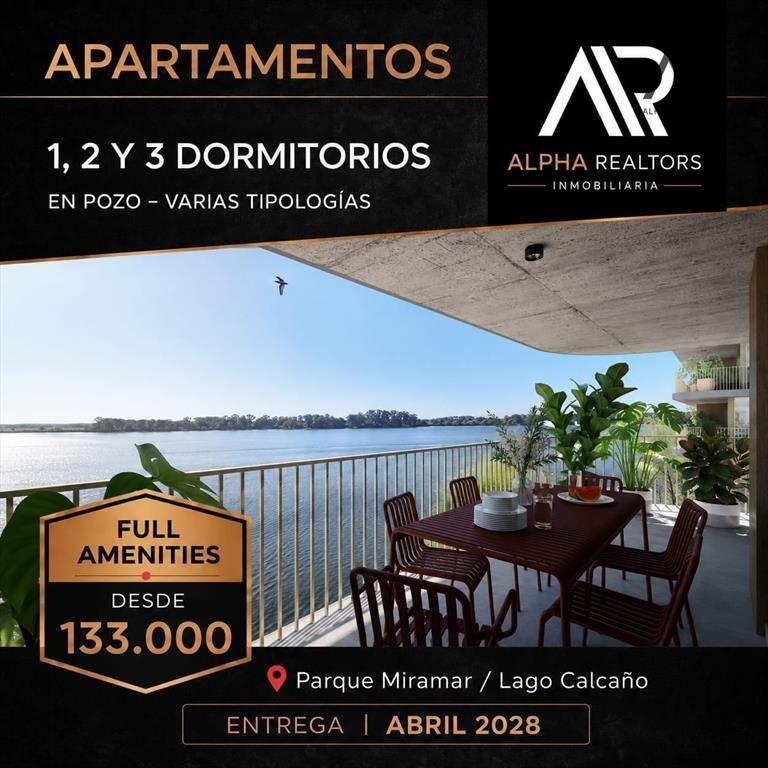 Apartamentos en Venta en Lago Calcagno. 1, 2 y 3 dorm. T...