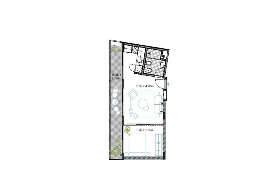 VENTA APARTAMENTO 1 DORMITORIO EN POZO PALERMO