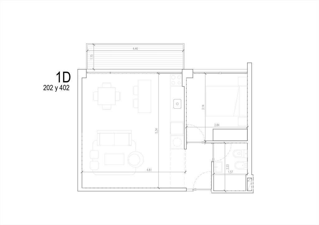 Venta 1 Dormitorio en La Blanqueada