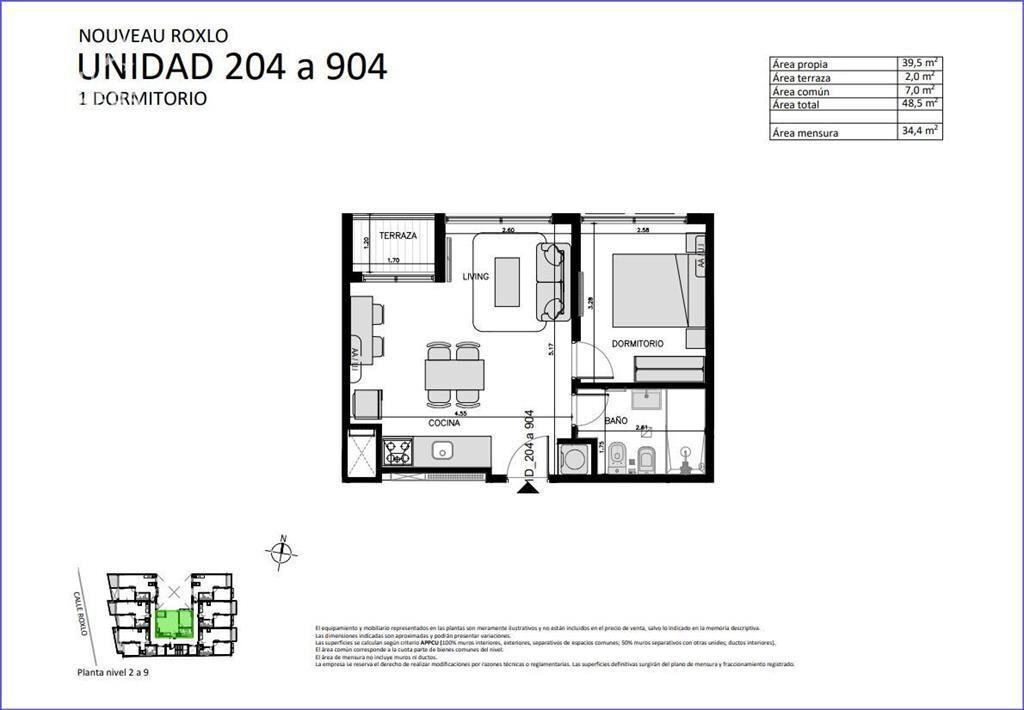 Apartamento de un dormitorio en venta en Cordón - 404