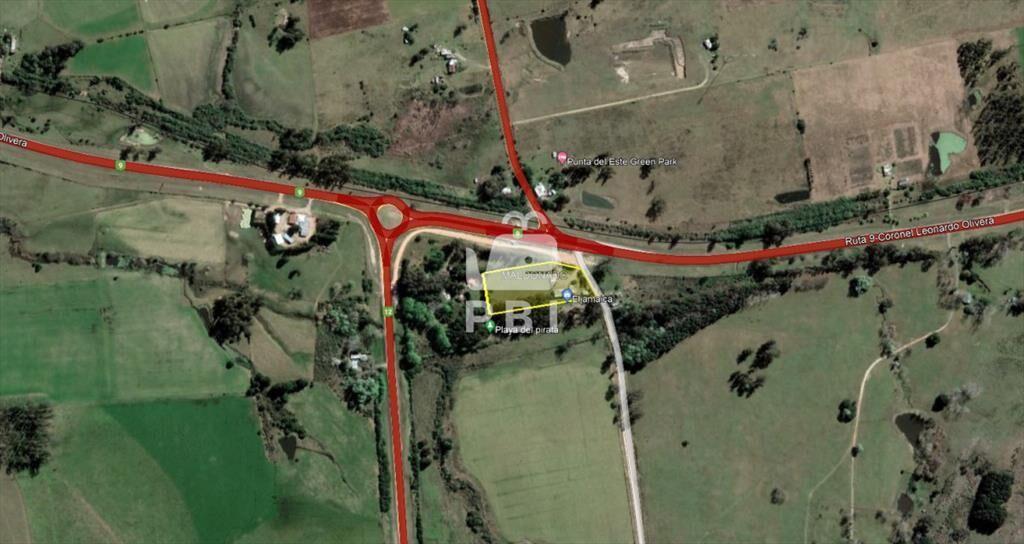 Chacra de 1 hectarea con casa y local comercial sobre Ruta