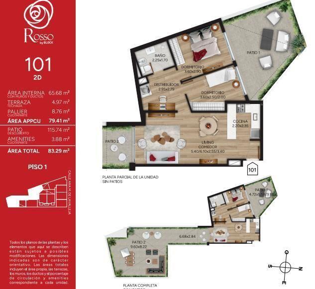 Venta Apartamento 2 Dormitorios en Cordón