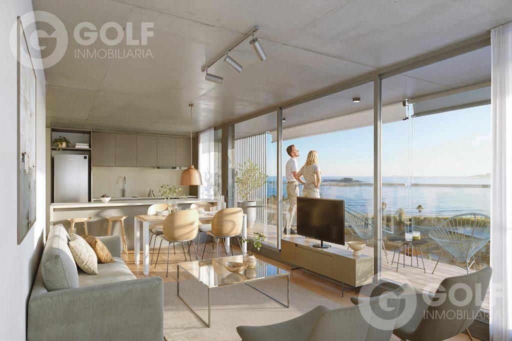 Venta de apartamento de 1 dormitorio con terraza en rambla