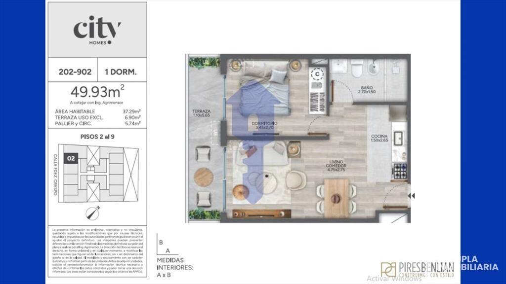 Venta 1 dormitorio en Cordón a Estrenar