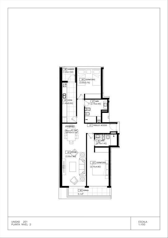 VENTA DE APARTAMENTO MALVIN 2 DORMITORIOS 2 BAÑOS