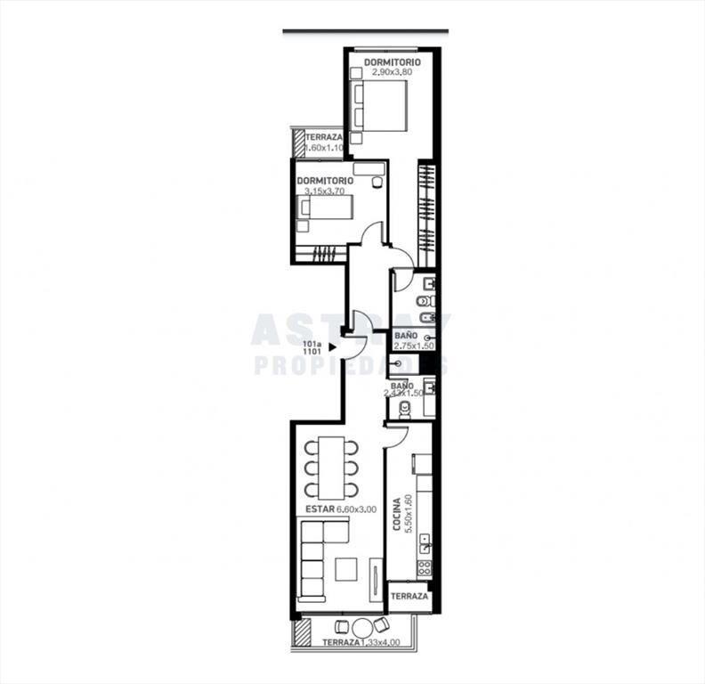 Venta Apartamento 1 DORMITORIO MALVIN, MONTEVIDEO Ref.: 8...