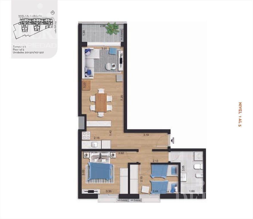 Venta Apartamento - Tres Cruces DELREY PROPIEDADES