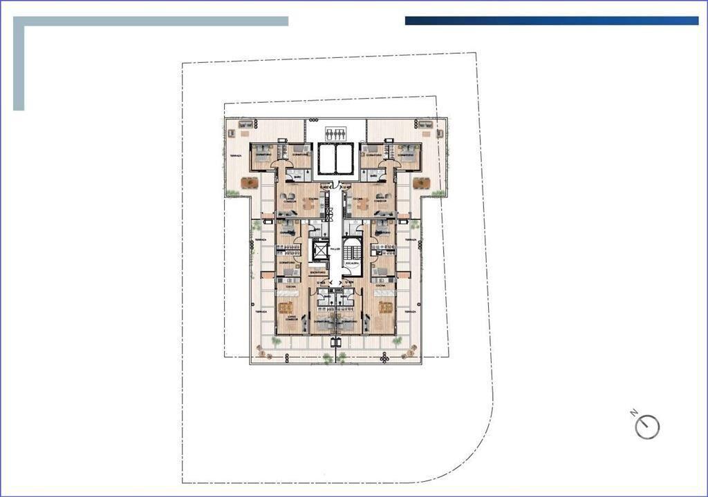 Apartamento penthouse de dos dormitorios en venta en Lagoma