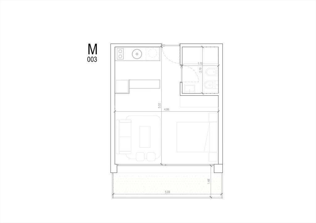 Venta Monoambiente en La Blanqueada