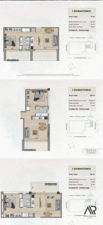 Apartamento en venta en Playa Mansa