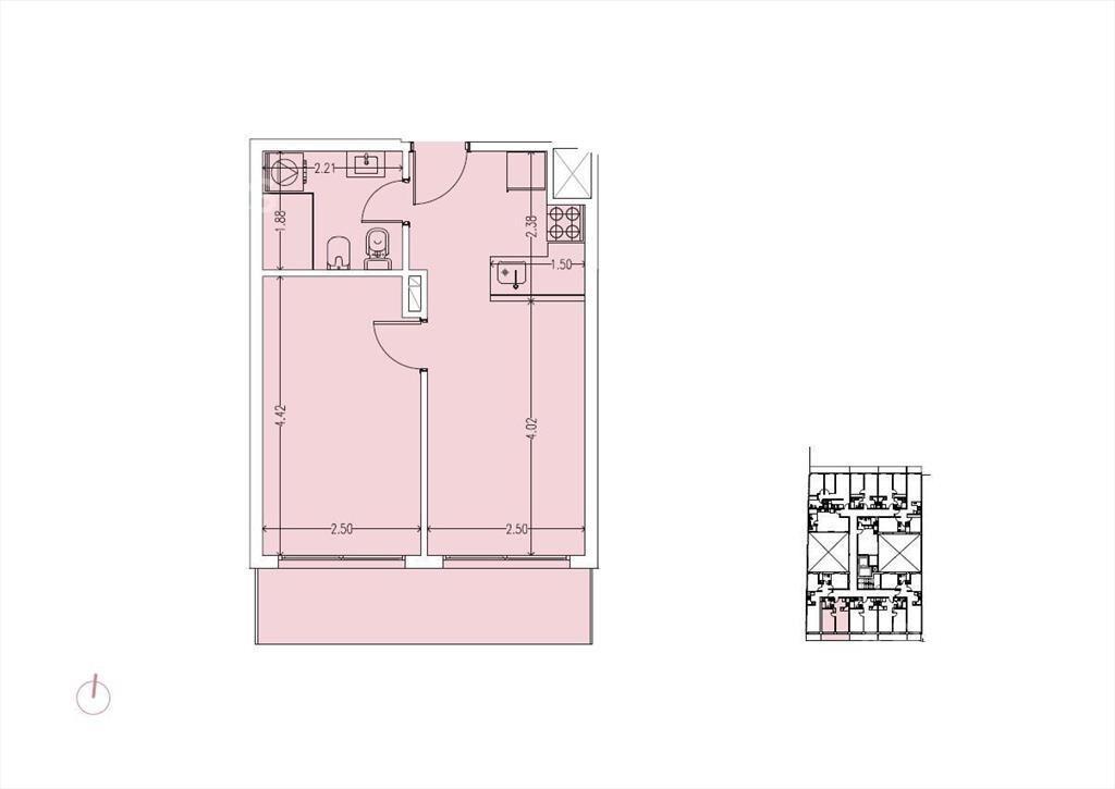 Apartamento de un dormitorio en venta en  Cordón - 604