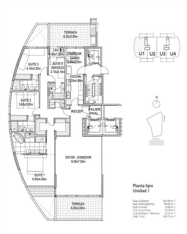 Venta de apartamento de 3 dormitorios en Manantiales