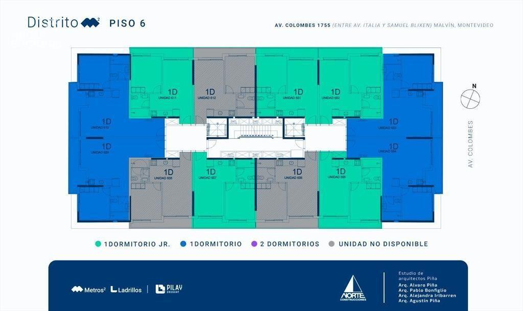 Apartamento de un dormitorio en venta en Malvín - 612
